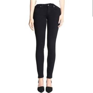 Vintage Original Lip Service Black Stretch Denim Womens Skinny Jeans Size 26